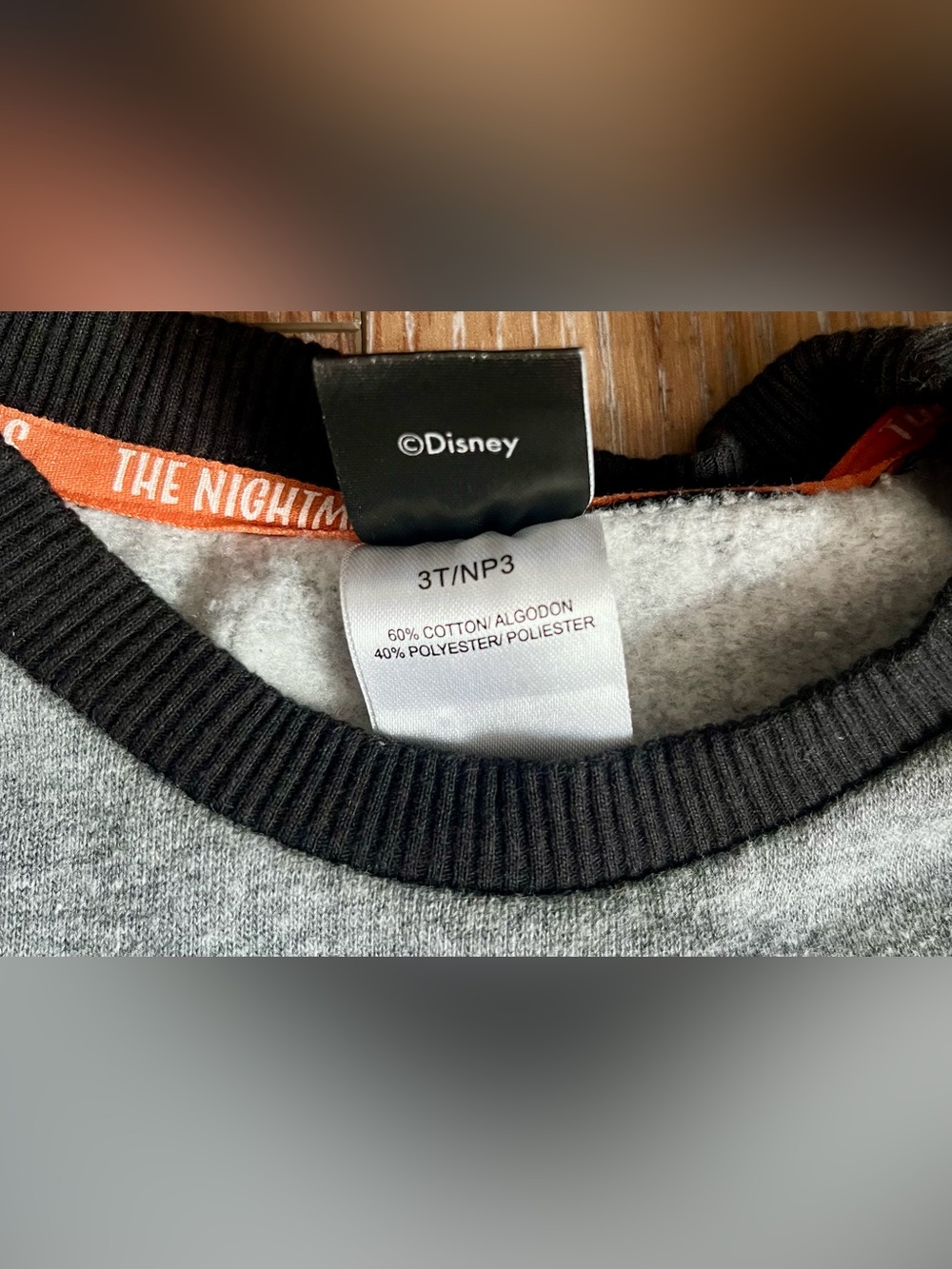 Disney’s Jack Skellington Glow in the Dark Fleece Sweat Suit Size 3T - Picture 9 of 10